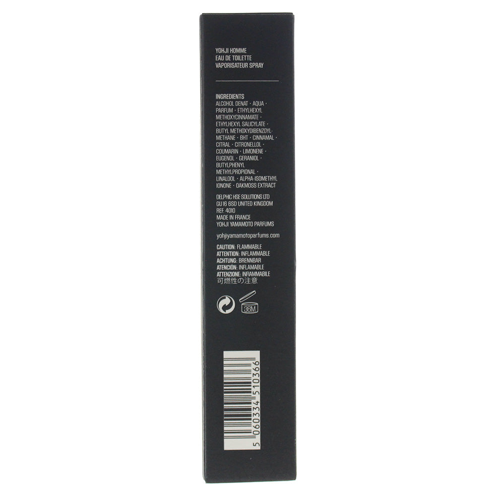 Yohji Yamamoto Yohji Homme Eau De Toilette 10ml