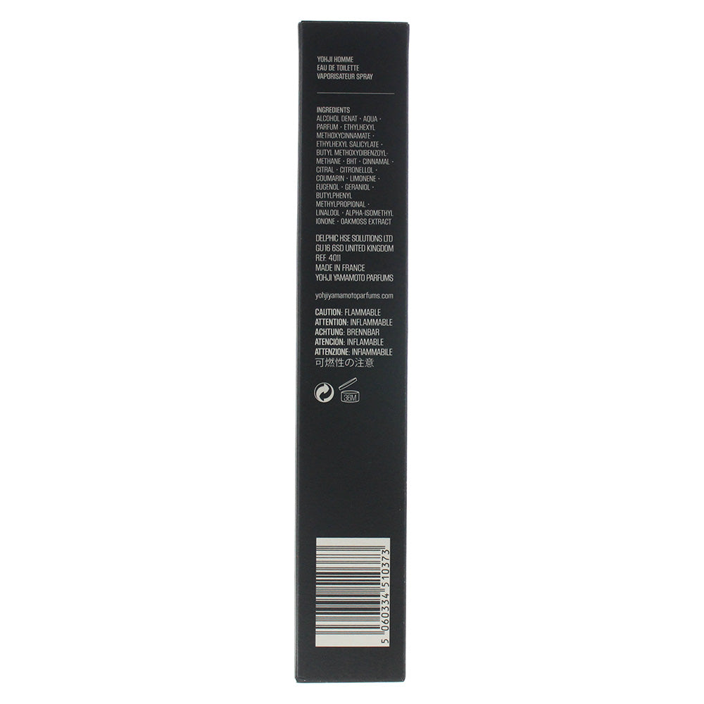 Yohji Yamamoto Yohji Homme Eau De Toilette 30ml