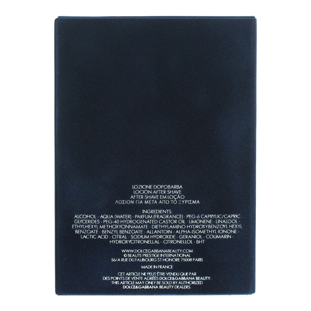 Dolce & Gabbana Pour Homme Aftershave 125ml - Ingredients