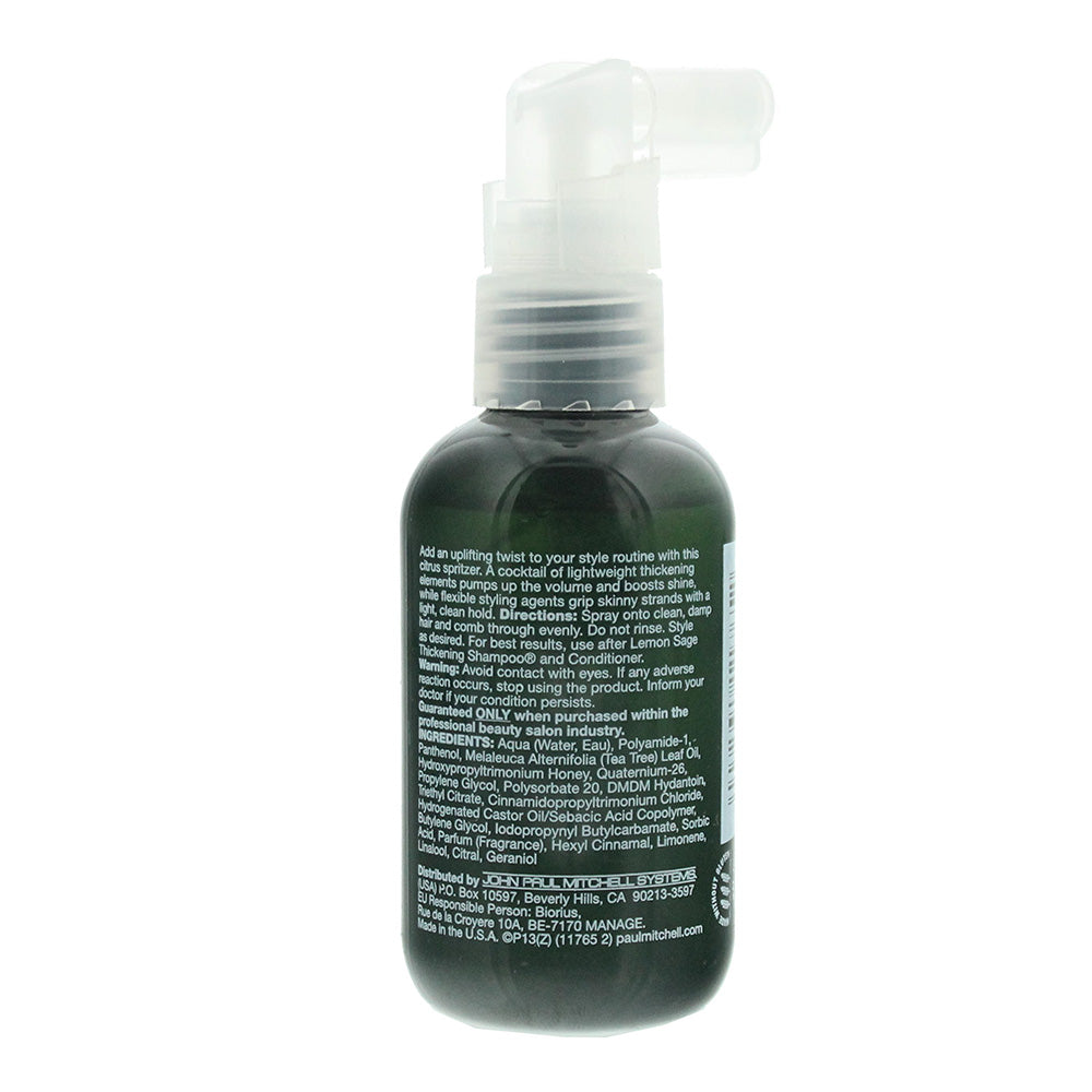 Paul Mitchell Lemon Sage Thickening Spray 75ml - Ingredients