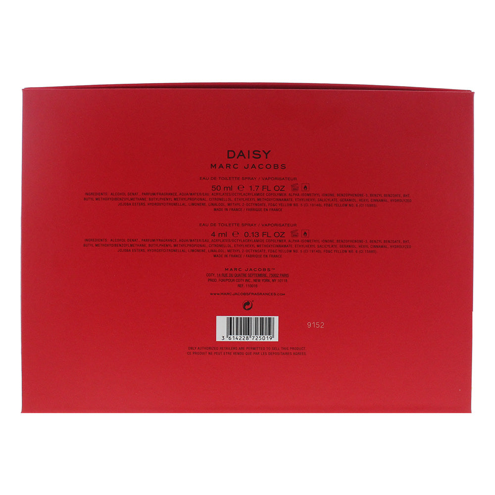 Marc Jacobs Daisy Eau De Toilette 2 Piece Gift Set: Eau De Toilette 40ml - Eau De Toilette 5ml