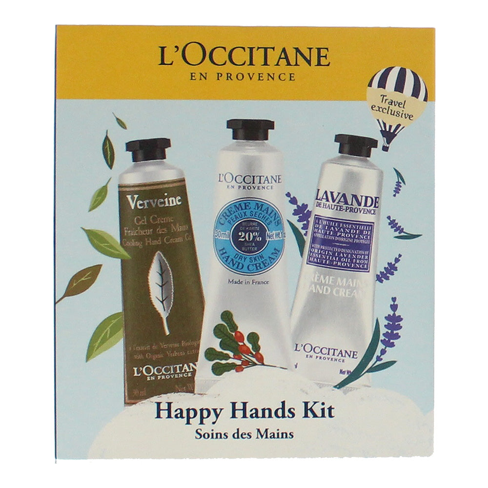 L'occitane 6 Piece Gift Set: Shea Butter - Lavender - Verbena 2 x each Hand Cream 30ml