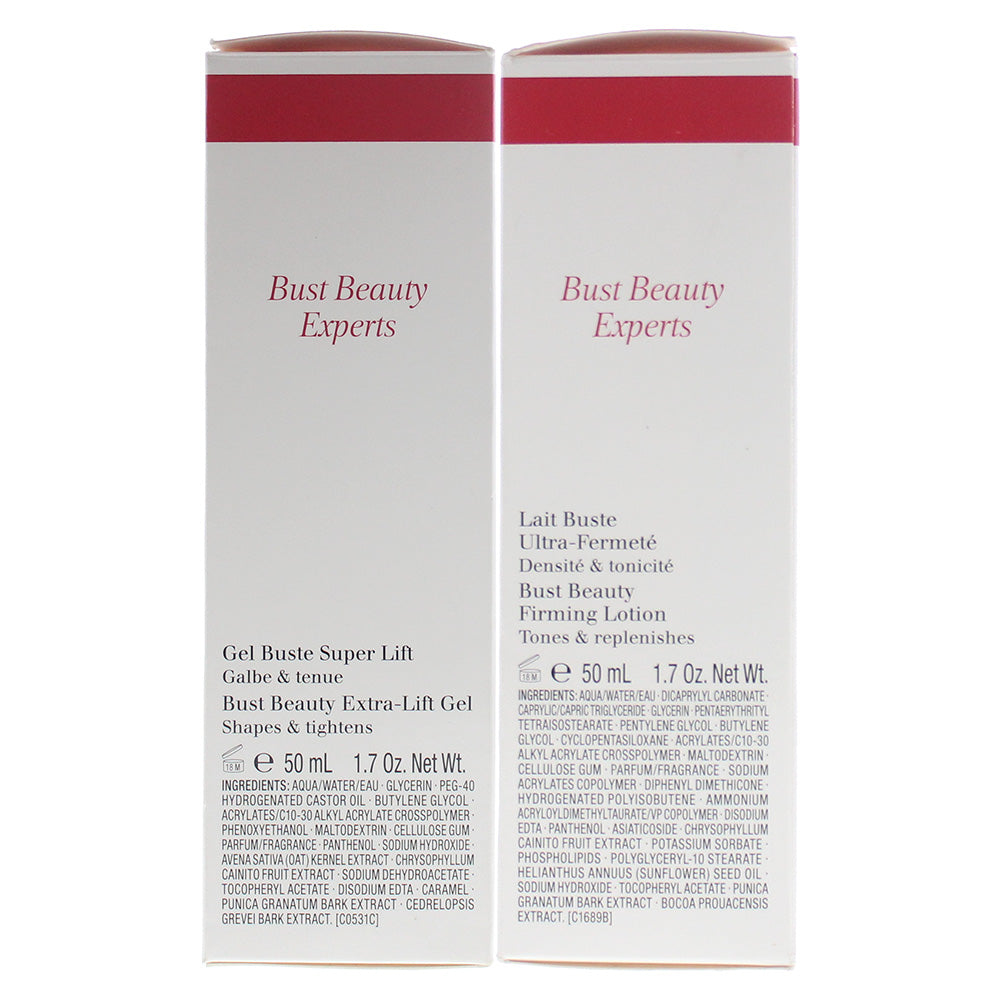 Clarins 2 Piece Gift Set: Bust Beauty Extra Firming Lotion 50ml - Extra Lift Gel 50ml