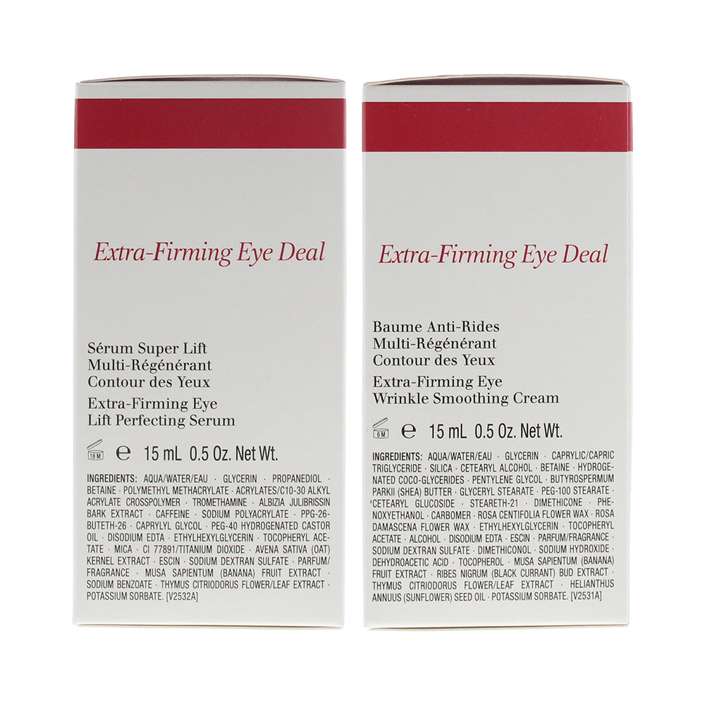 Clarins 2 Piece Gift Set: Extra Firming Eye Cream 15ml - Extra Firming Eye Serum 15ml