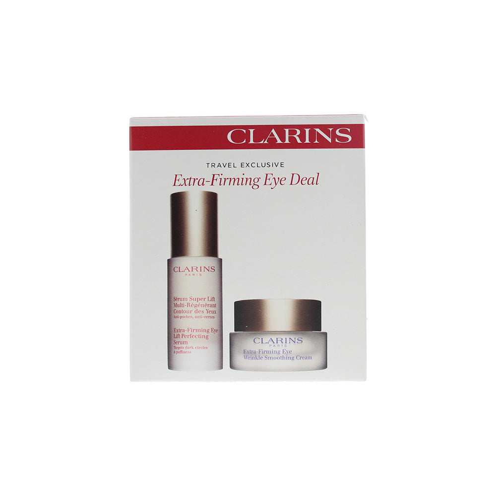 Clarins 2 Piece Gift Set: Extra Firming Eye Cream 15ml - Extra Firming Eye Serum - Box