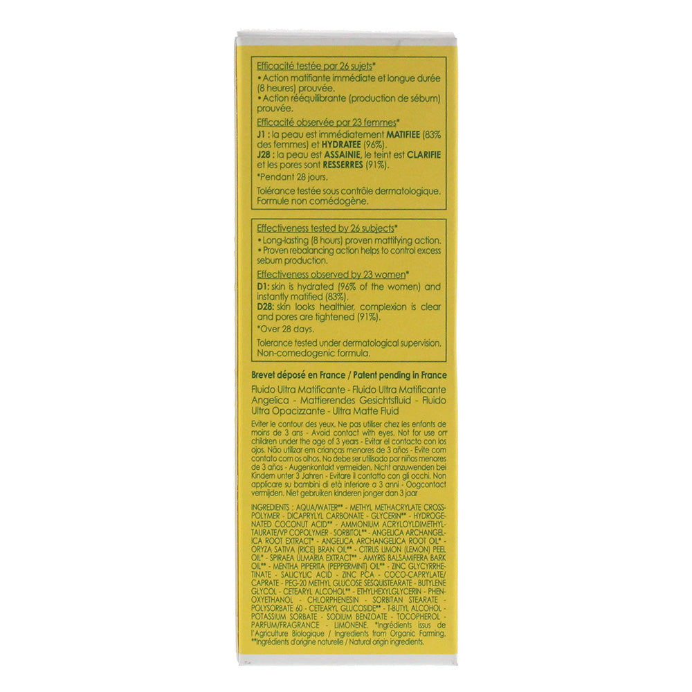 L'Occitane Angelica Ultra Matte Fluid 50ml - Ingredients