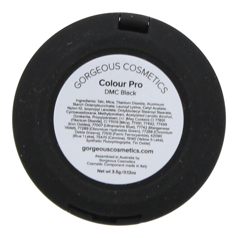 Gorgeous Cosmetics Colour Pro DMC Black Eyeshadow 3.5g