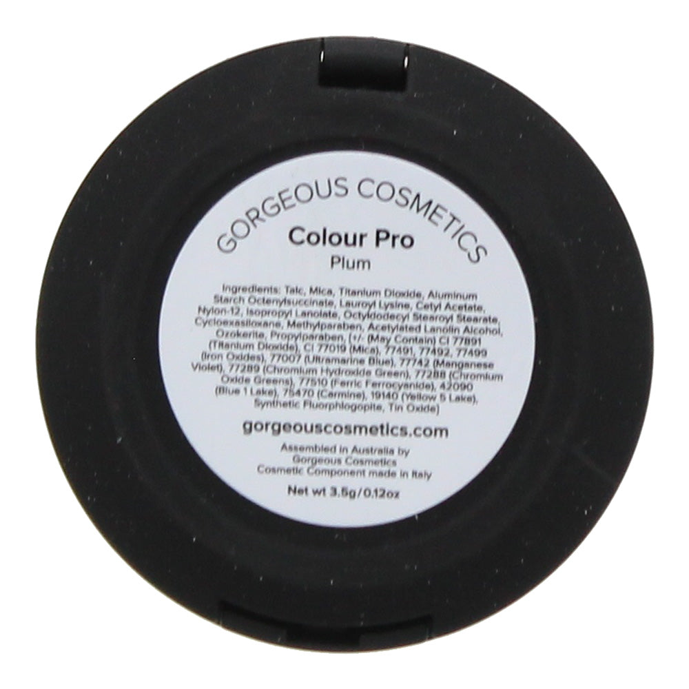 Gorgeous Cosmetics Colour Pro Plum Eyeshadow 3.5g