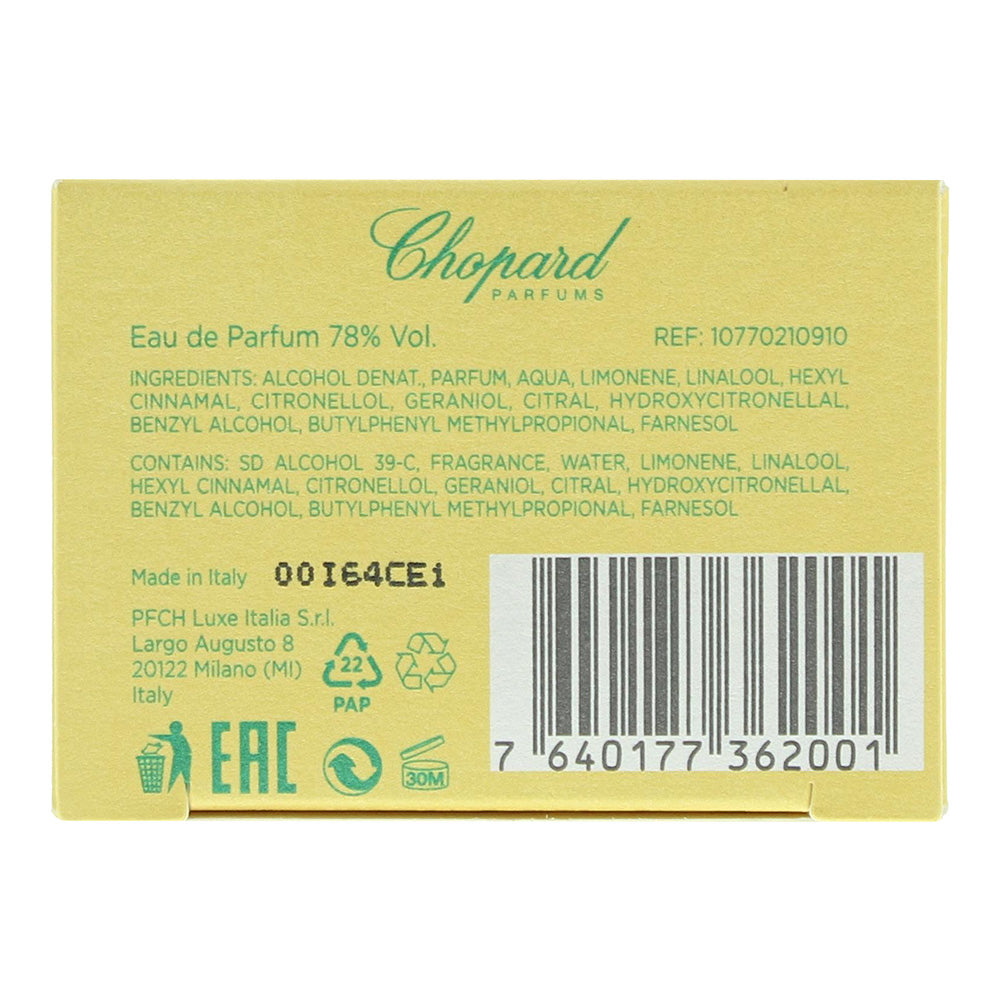 Chopard Happy Chopard Lemon Dulci Eau de Parfum 40ml - Ingredients