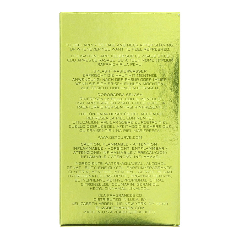 Liz Claiborne Curve Aftershave Splash 125ml - Ingredients