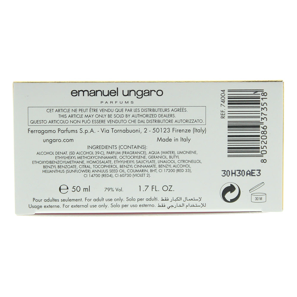 Emanuel Ungaro La Diva Mon Amour Eau de Parfum 50ml - Ingredients
