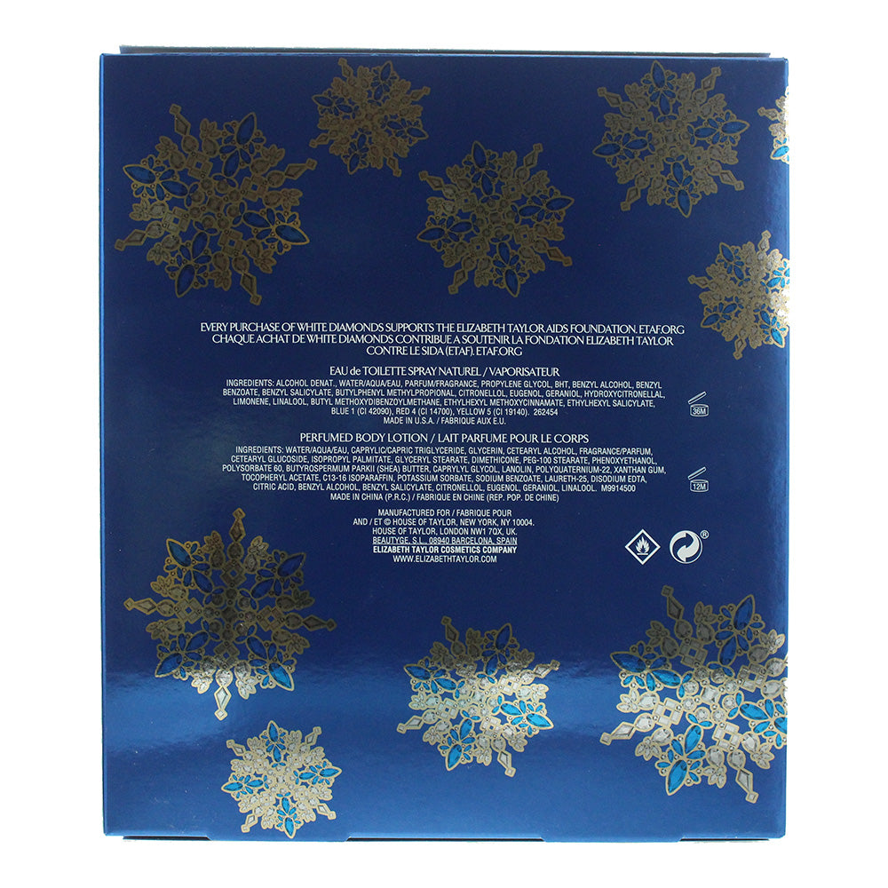 Elizabeth Taylor Diamonds And Sapphires Eau de Toilette 2 Piece Gift Set: Eau de