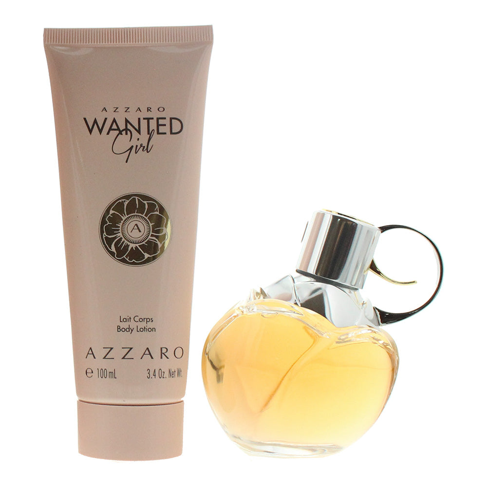Azzaro Wanted Girl 2 Piece Gift Set: Eau de Parfum 80ml - Body Lotion 100ml - Product