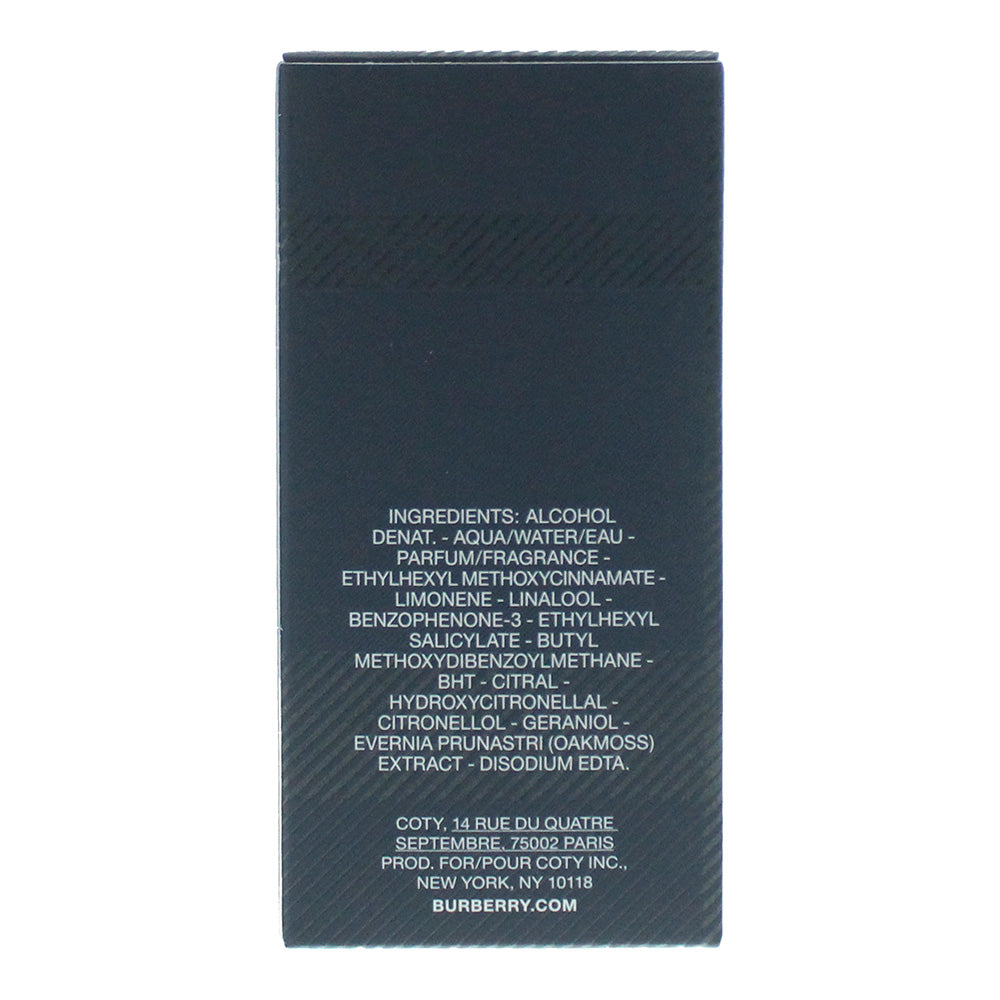 Burberry Weekend For Men Eau de Toilette 50ml - Ingredients