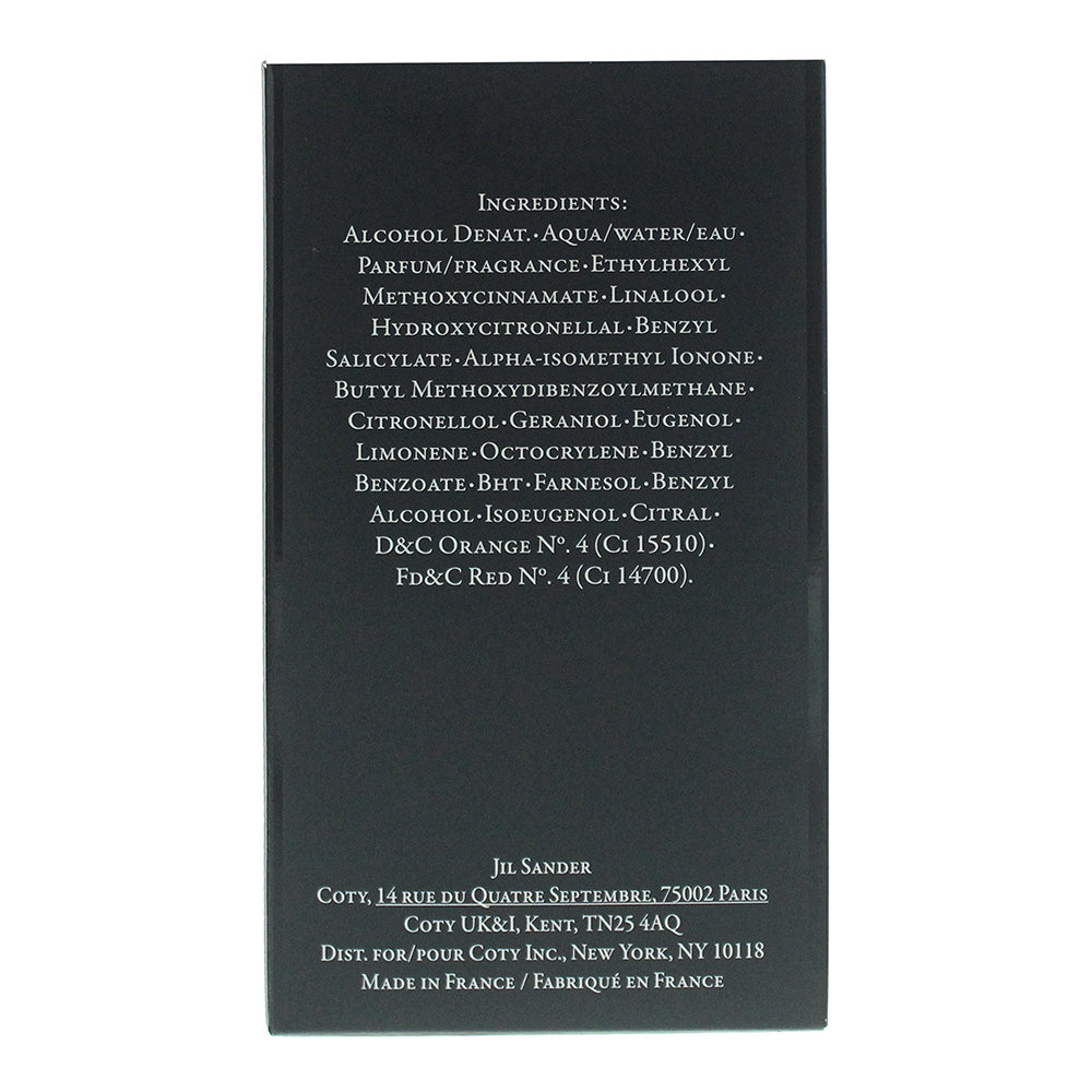 Jil Sander No. 4 Eau de Parfum 100ml - Ingredients
