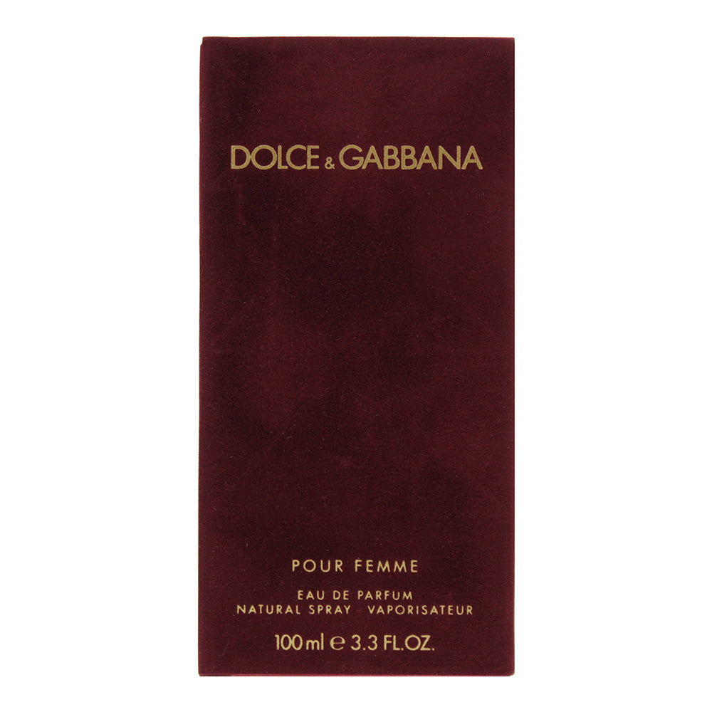 Dolce & Gabbana Pour Femme Eau de Parfum 100ml - Box