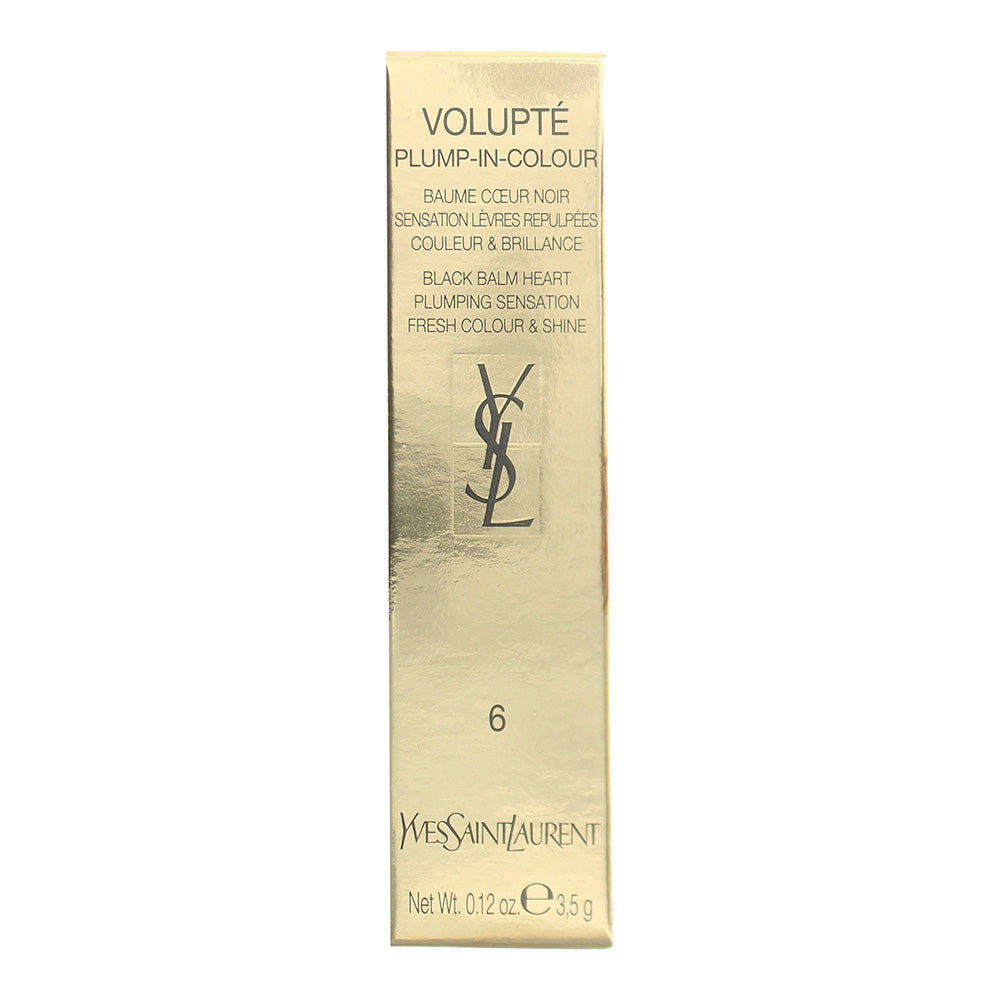 Yves Saint Laurent Volupte Plump-In-Colour 06 Lunatic Red Lipstick 3.5g - Box