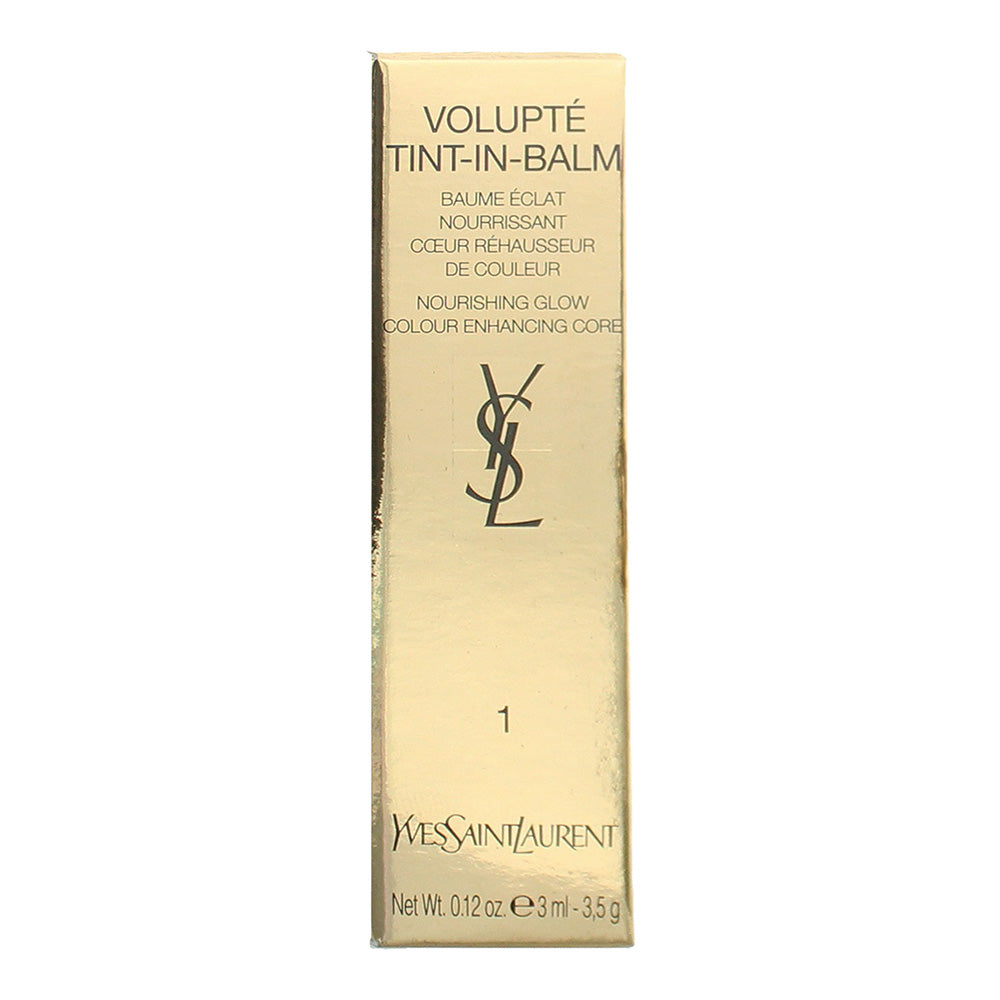 Yves Saint Laurent Volupte Tint-In-Balm 01 Dream Me Nude Lip Balm 3.5g - Box