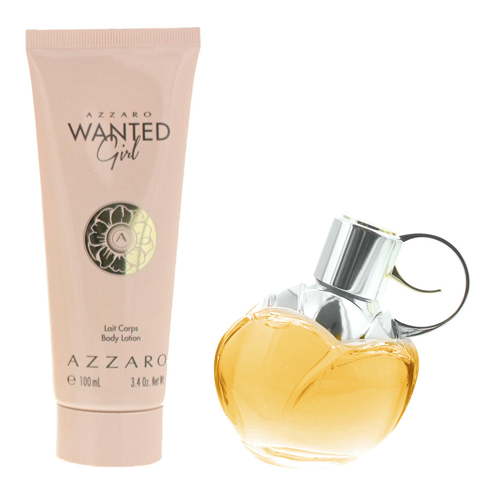 Azzaro Wanted Girl 2 Piece Gift Set: Eau de Parfum 50ml - Body Lotion 100ml - Product