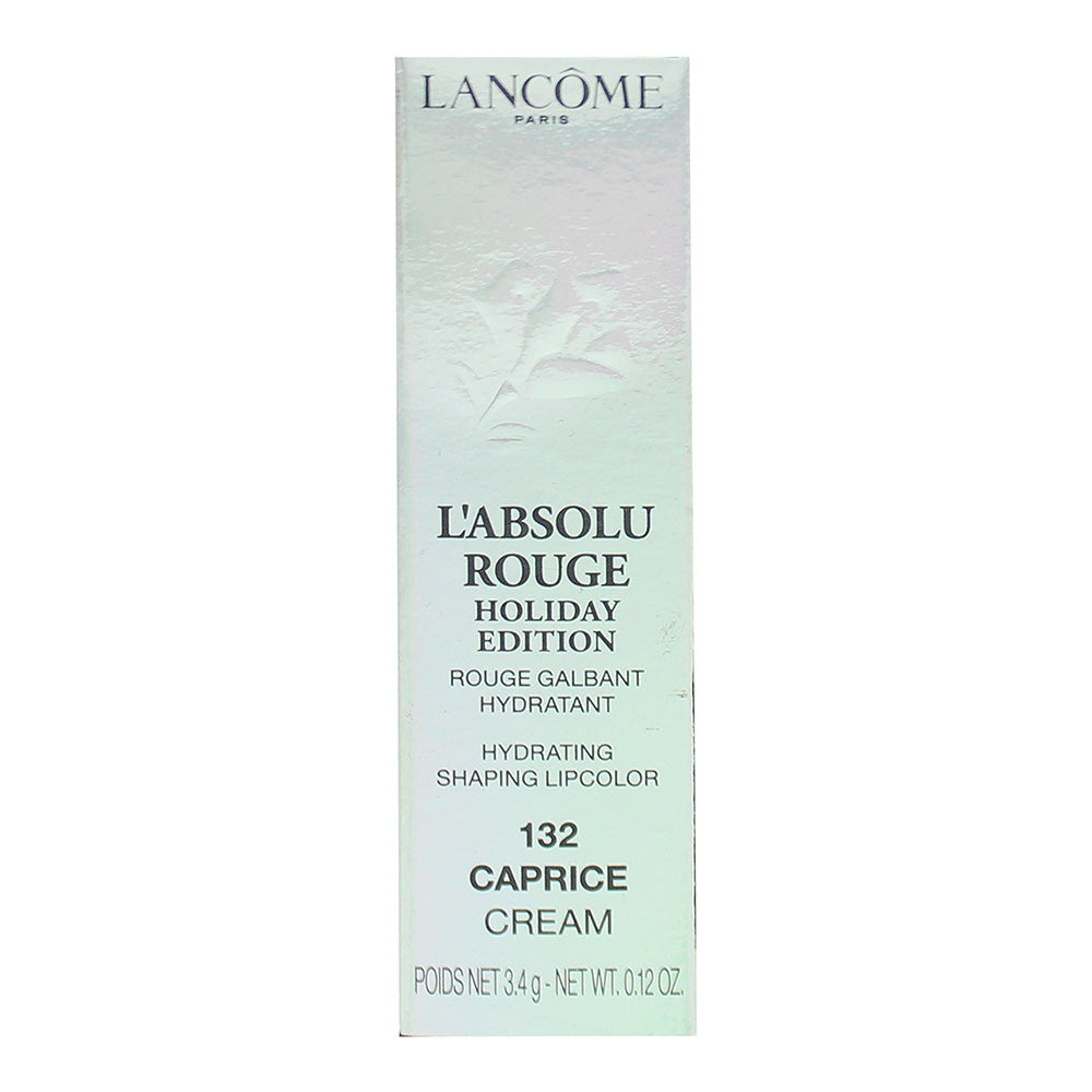 Lancôme L'Absolu Rouge Cream Holiday Edition 132 Caprice Lipstick 3.4g - Box