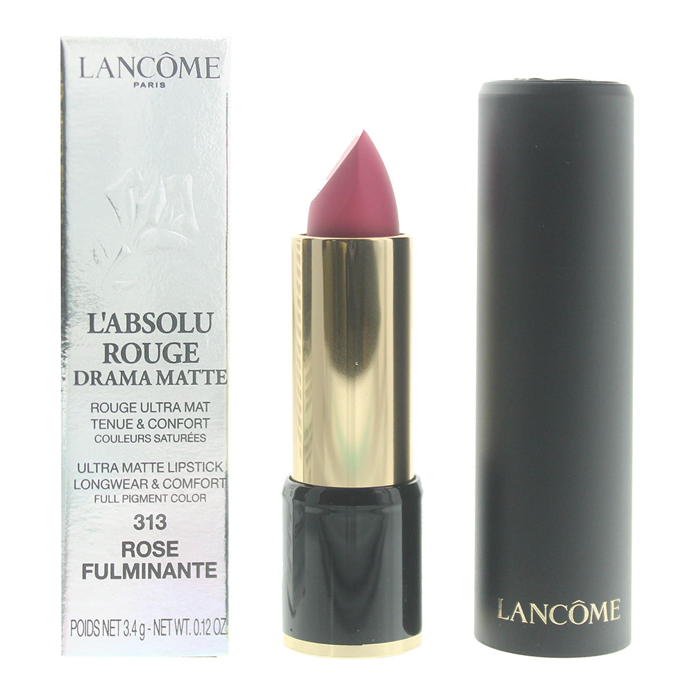 Lancome L'Absolu Rouge Drama Matte 313 Rose Fulminante Lipstick 4ml
