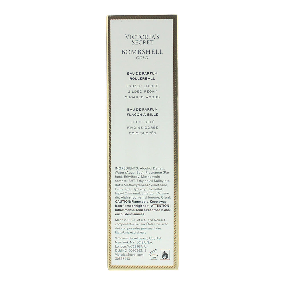 Victoria's Secret Bombshell Gold Rollerball Eau de Parfum 7ml - Ingredients