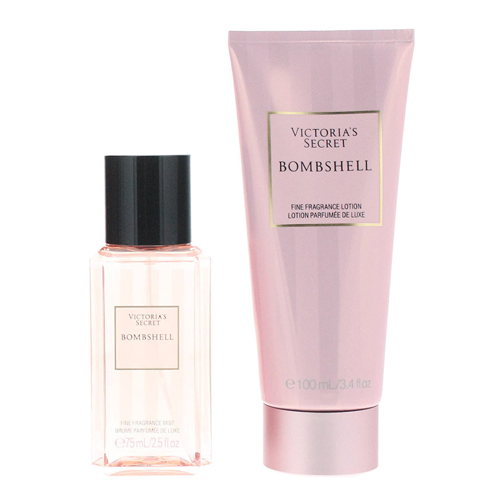 Victoria's Secret Bombshell 2 Piece Gift Set: Fragrance Mist 75ml - Fragrance Lotion 100ml - Product
