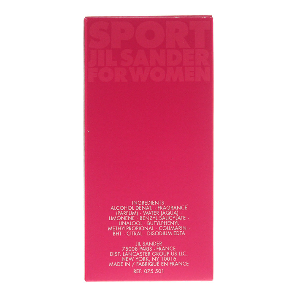 Jil Sander Sport For Women Eau de Toilette 100ml - Ingredients