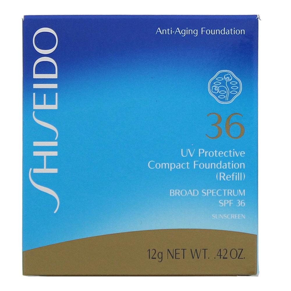 Shiseido 36 UV Protective Refill  Medium Beige Compact Foundation 12g - Box