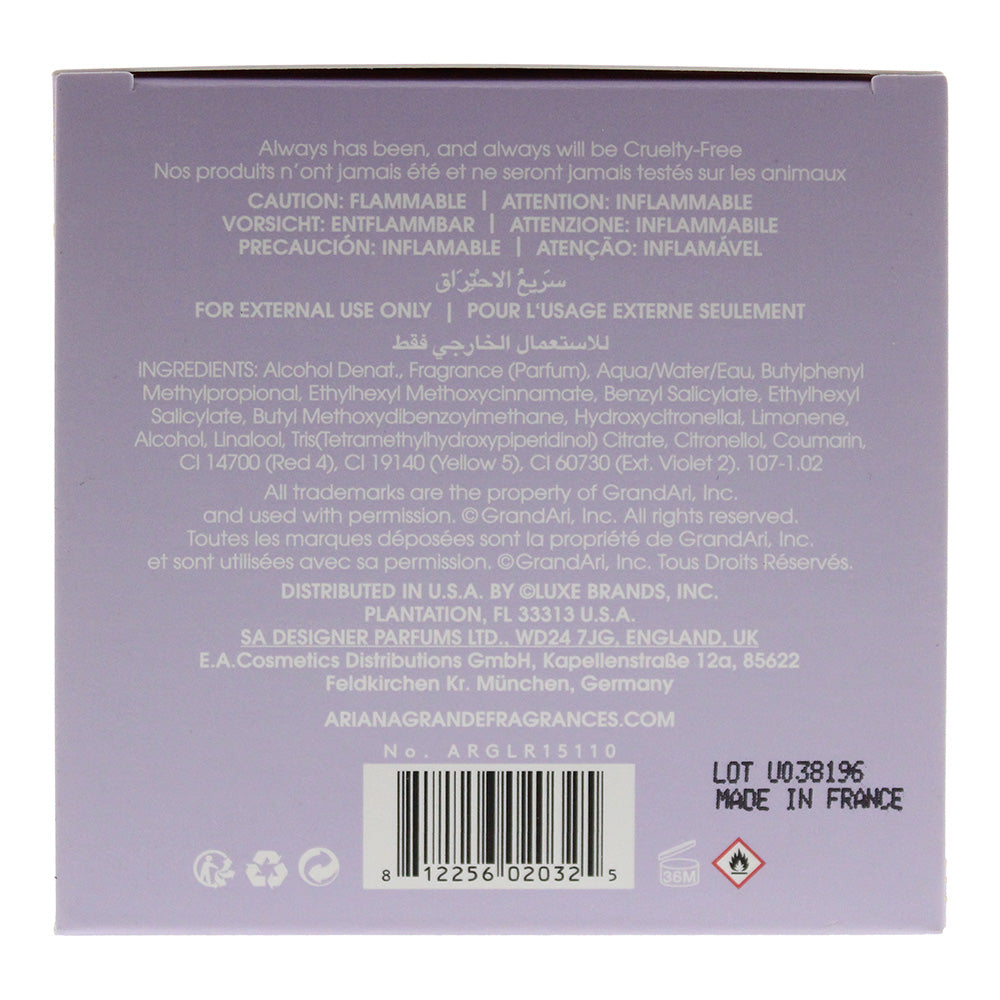 Ariana Grande Ari Eau de Parfum 30ml - Ingredients
