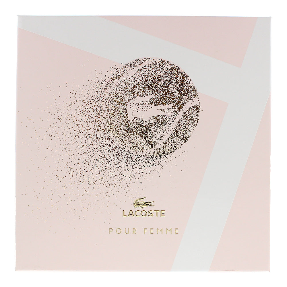 Lacoste Pour Femme 2 Piece Gift Set: Eau de Parfum 50ml - Body Lotion 100ml - Box