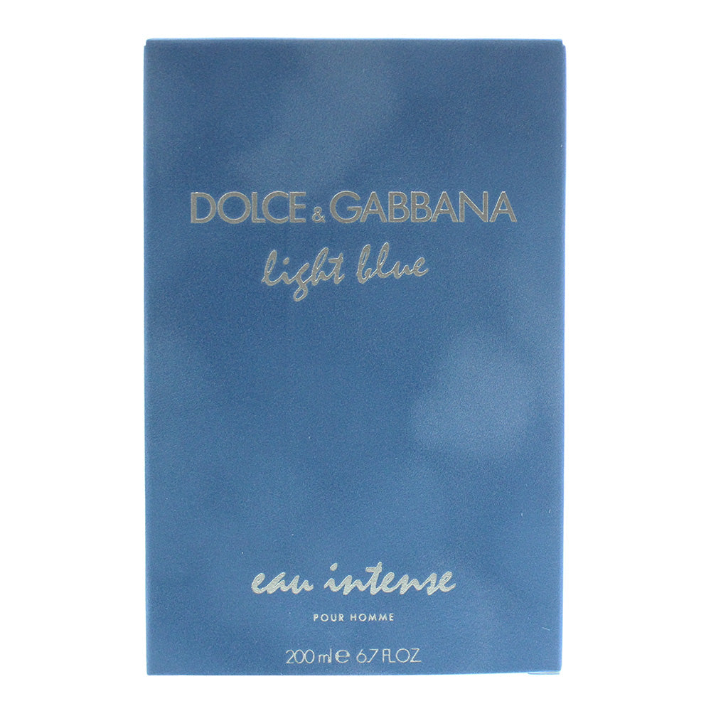 Dolce & Gabbana Light Blue Eau Intense Pour Homme Eau de Parfum 200ml - Box