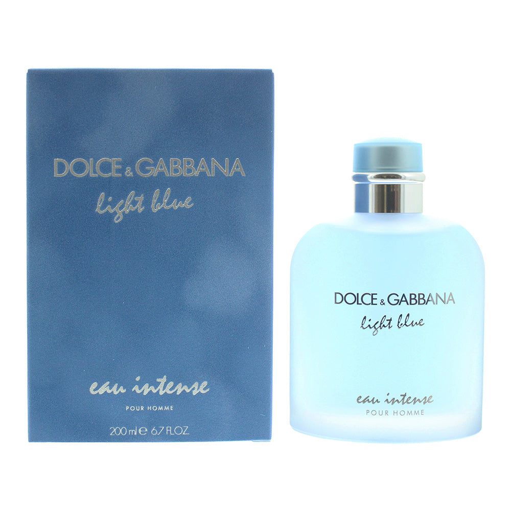 Dolce & Gabbana Light Blue Eau Intense Pour Homme Eau de Parfum 200ml