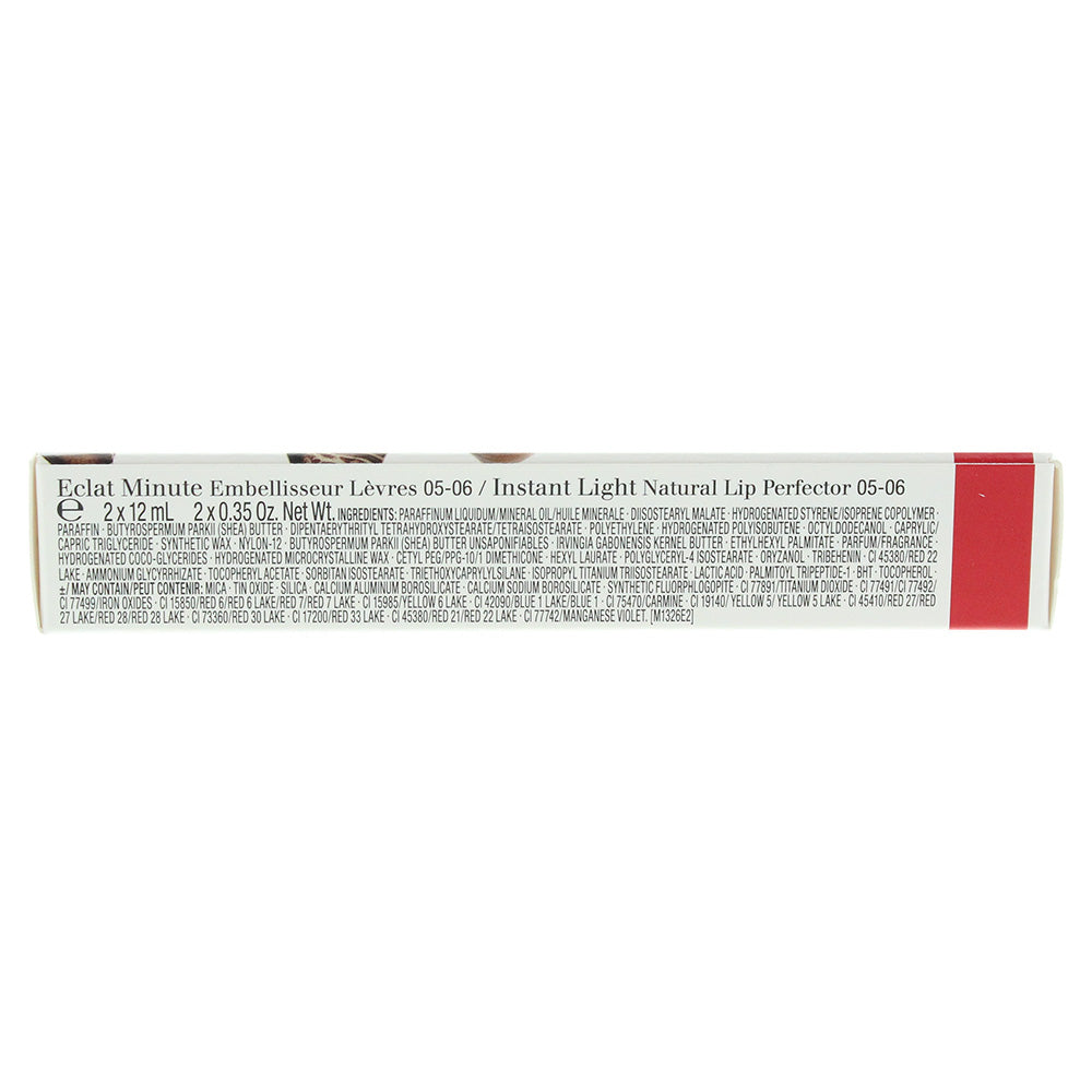 Clarins Instant Light Lip Perfector Duo: 05 Candy Shimmer 12ml - 06 Rosewood Shimmer 12ml