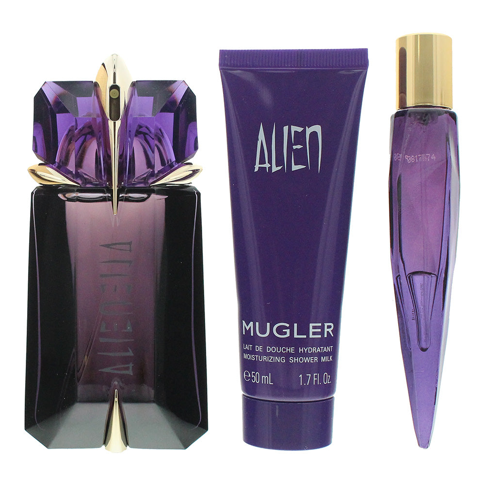Mugler Alien 3 Piece Gift Set: Eau de Parfum 60ml - Eau de Parfum 10ml -  Shower - Product