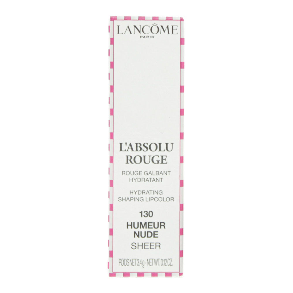 Lancôme L'Absolu Rouge 130 Humeur Nude Sheer Lipstick 3.4g - Box