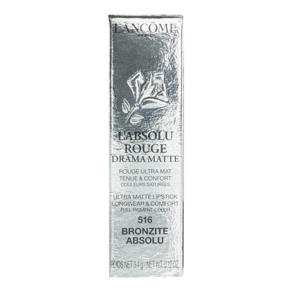 Lancôme L'Absolu Rouge Drama Matte #516 Bonzite Absolu Lip Color 3.4g - Box