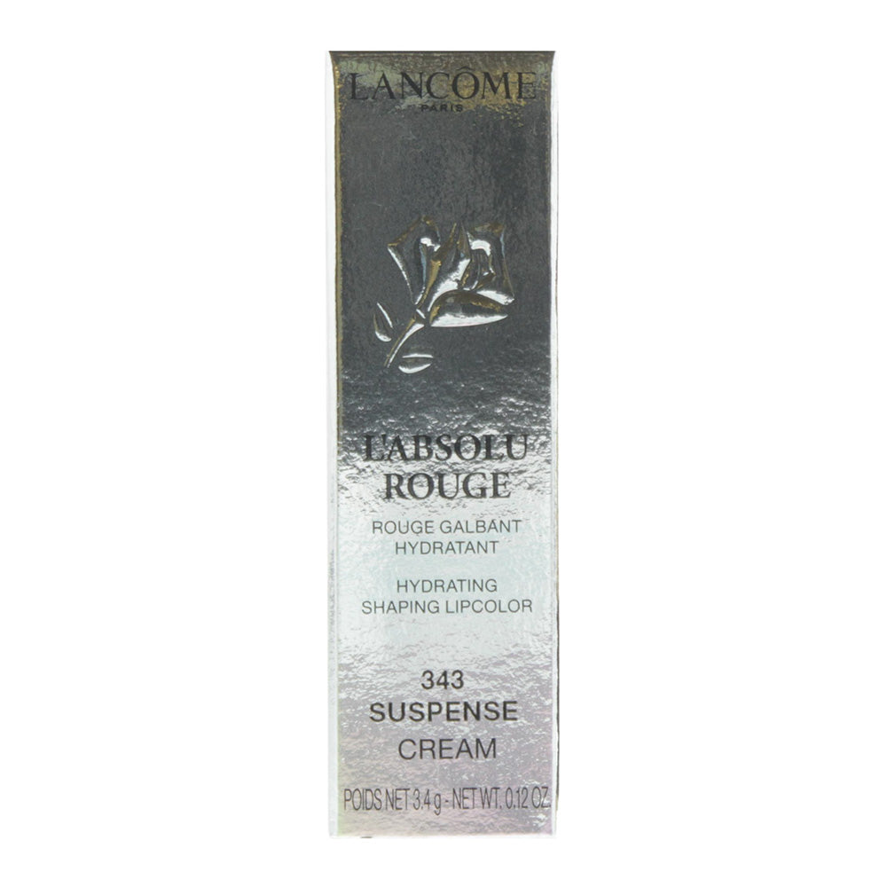 Lancôme L'absolu Rouge Cream #343 Suspense Lip Color 3.4g - Box