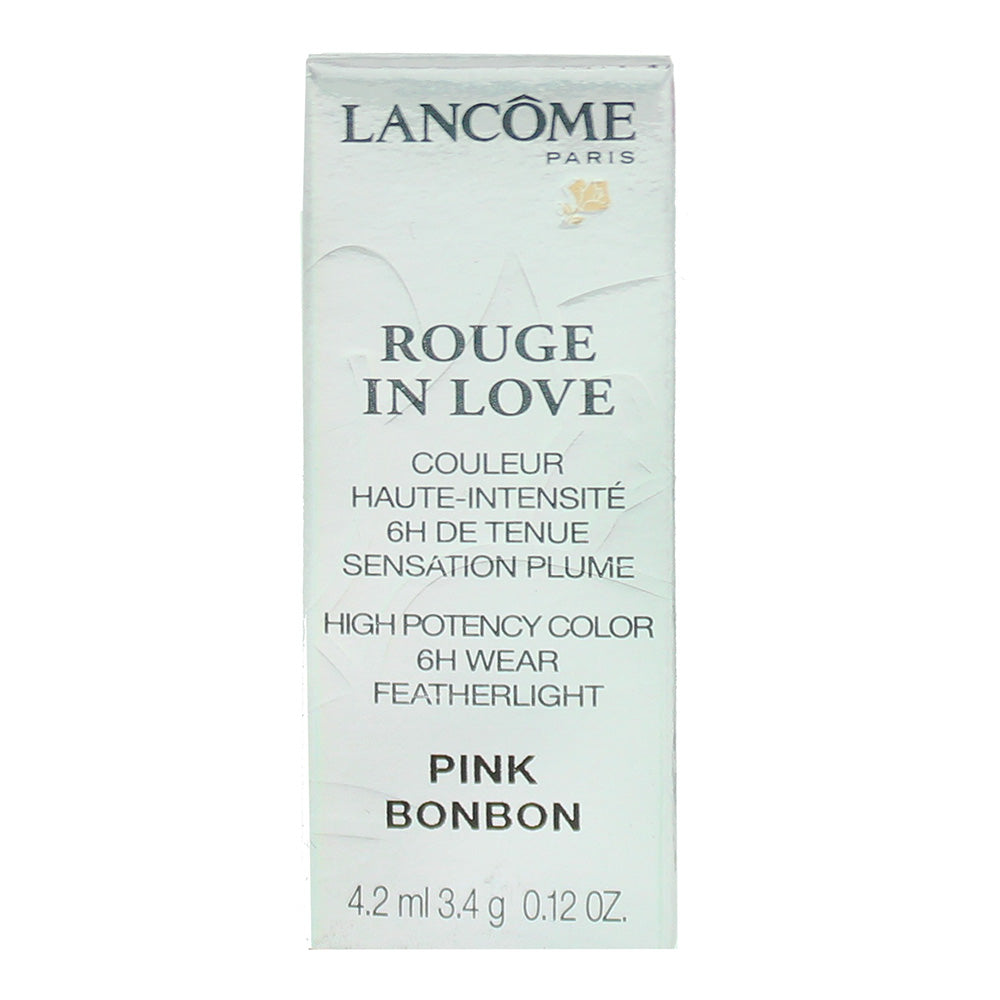 Lancôme Rouge In Love High Potency 6h Wear #361M Pink Bonbon Lip Color 3.4g - Box
