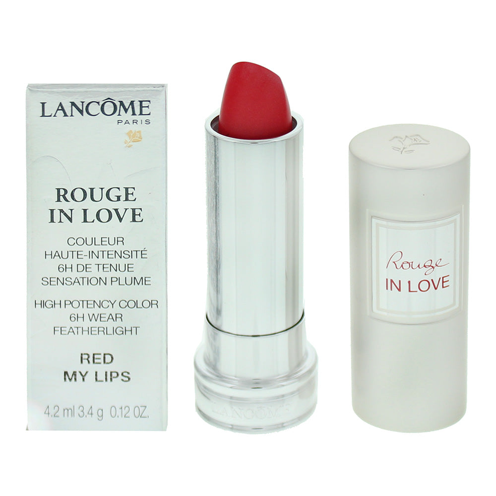 Lancôme Rouge In Love High Potency 6h Wear #187M Red My Lips Lip Color 3.4g