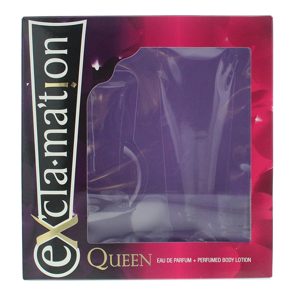 Coty Ex'cla·Ma'tion Queen 2 Piece Gift Set: Eau de Parfum 30ml - Body Lotion 115 - Box