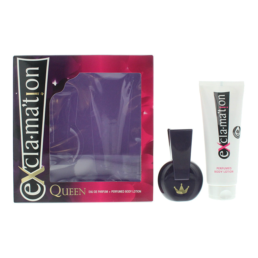 Coty Ex'cla·Ma'tion Queen 2 Piece Gift Set: Eau de Parfum 30ml - Body Lotion 115