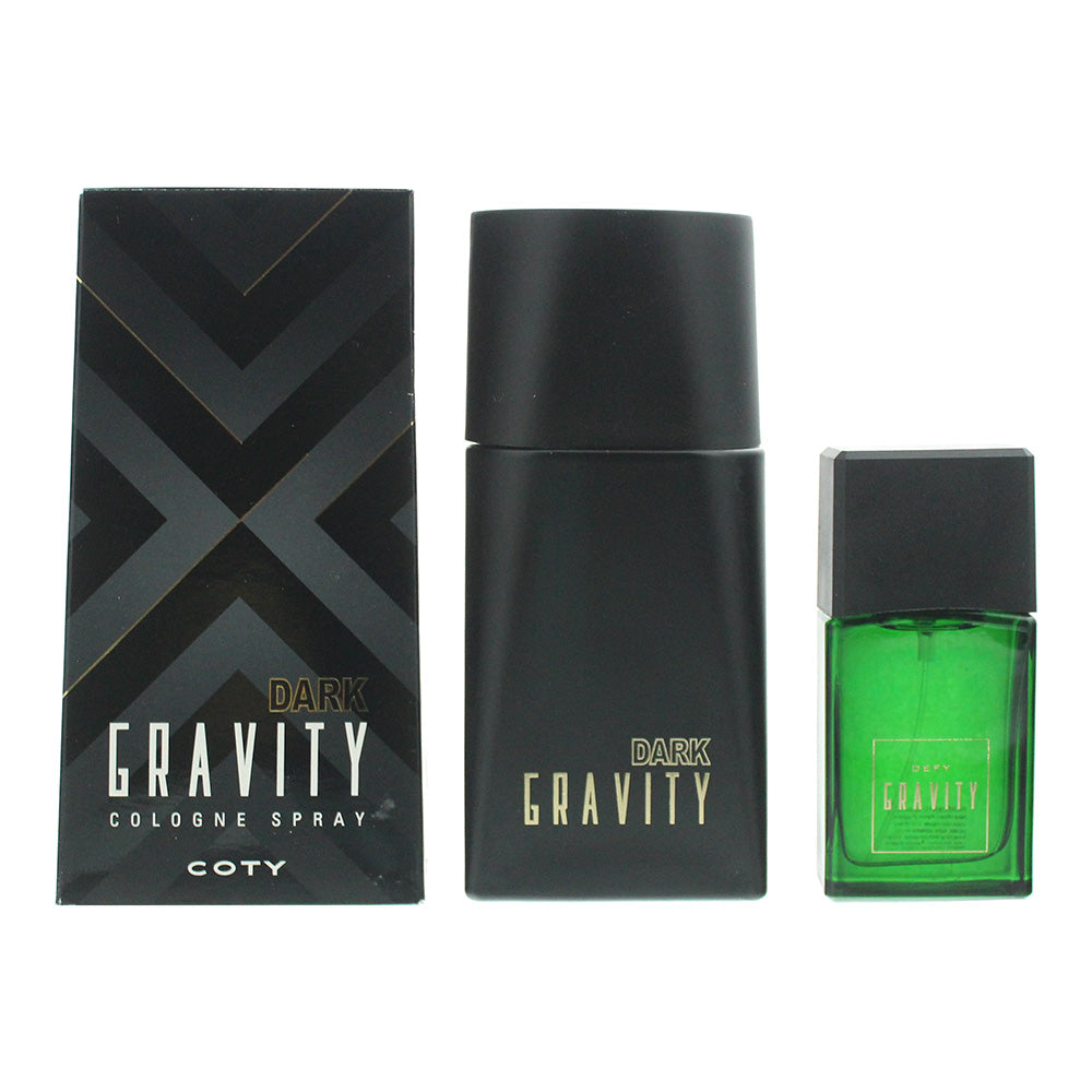 Coty Gravity 2 Piece Gift Set: Dark Gravity Cologne 100ml - Defy Gravity Cologne