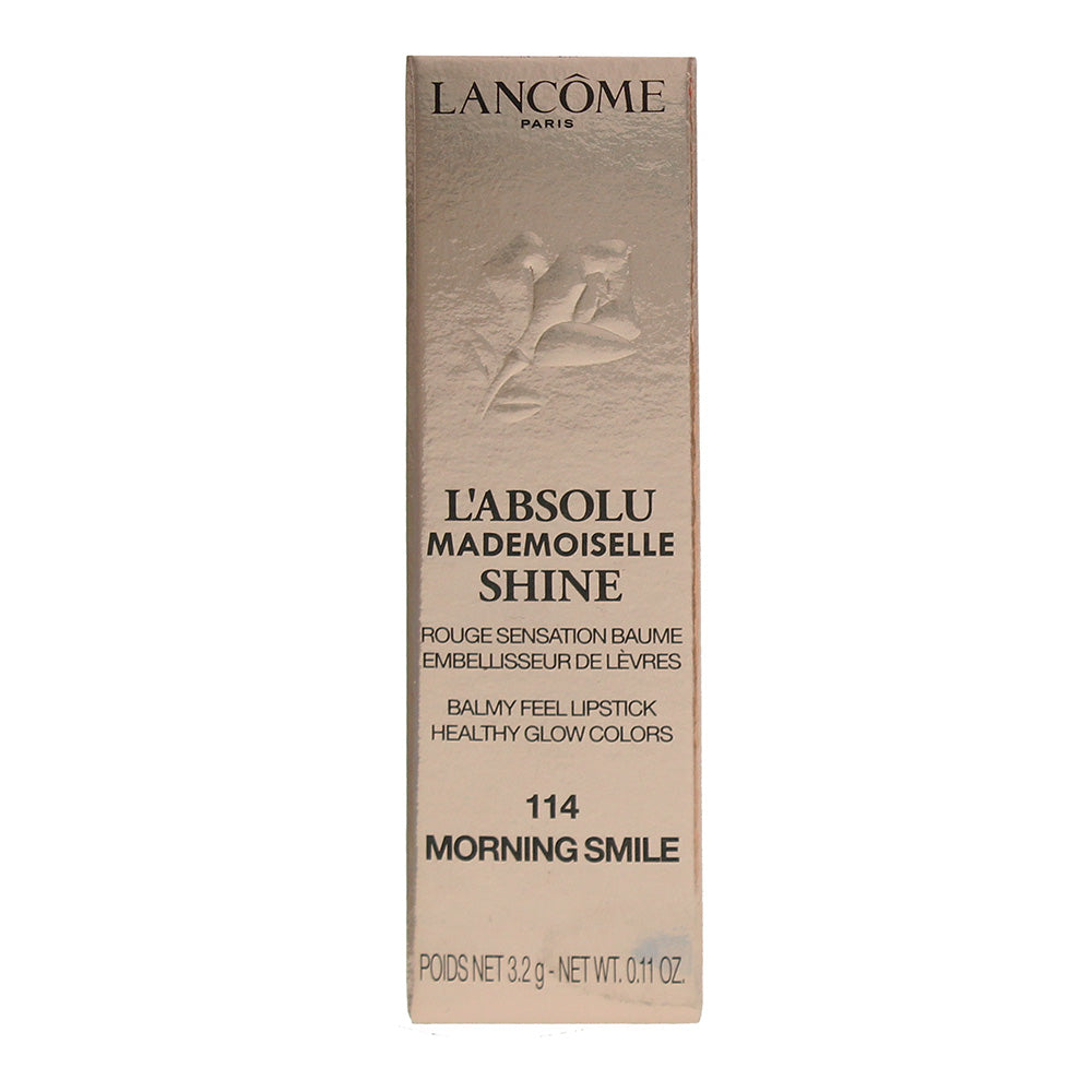 Lancôme L'Absolu Mademoiselle Shine 114 Morning Smile Lipstick 3.2g - Box