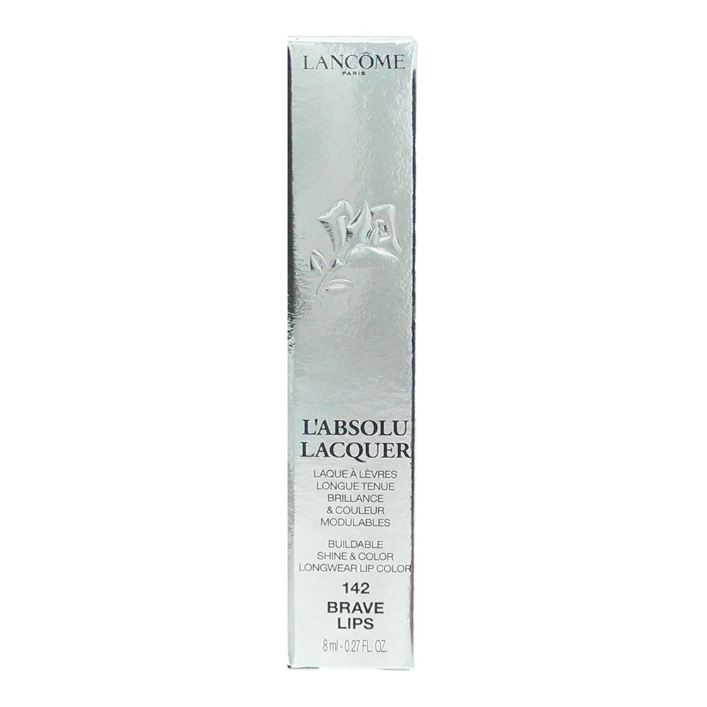 Lancôme L'Absolu Lacquer 142 Brave Lips Lip Lacquer 8ml - Box