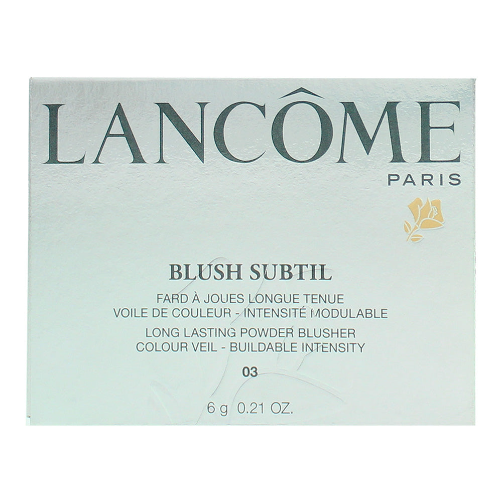 Lancôme Blush Subtil Powder 03 Coral Pink Blusher 6g - Box