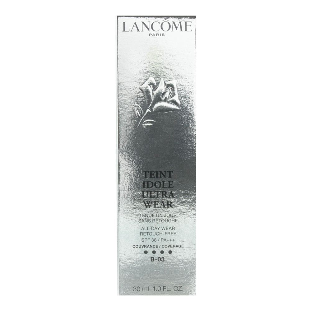 Lancôme Teint Idole Ultra Wear B-03 Foundation 30ml SPF 38 - Box