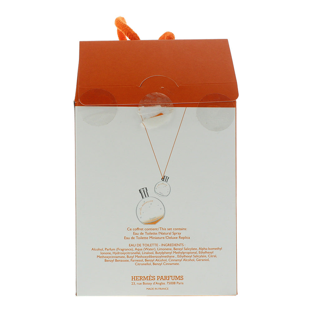 Hermès Eau des Merveilles 2 Piece Gift Set: Eau de Toilette 50ml - Eau de Toilette 7.5ml