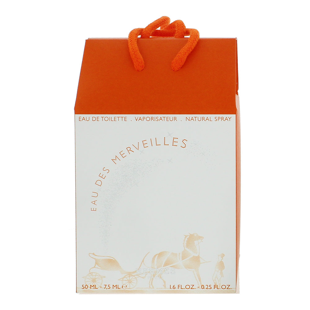 Hermès Eau des Merveilles 2 Piece Gift Set: Eau de Toilette 50ml - Eau de Toilette 7.5ml - Box