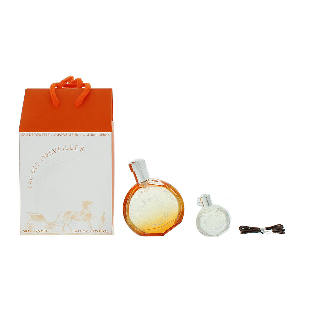 Hermès Eau des Merveilles 2 Piece Gift Set: Eau de Toilette 50ml - Eau de Toilette 7.5ml
